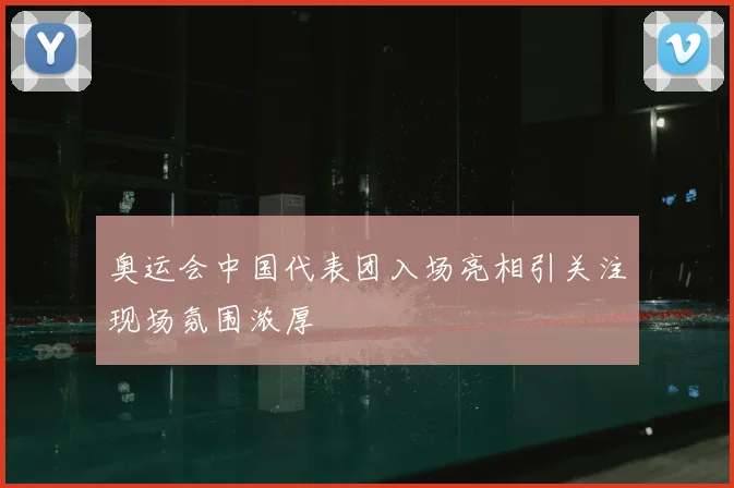奥运会中国代表团入场亮相引关注现场氛围浓厚